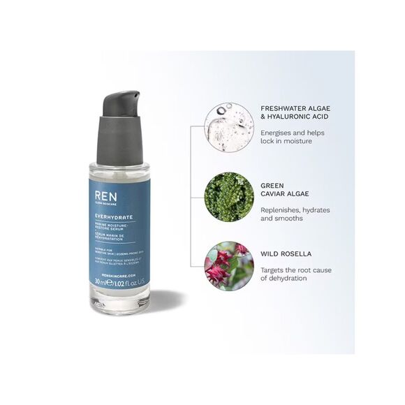 REN Clean Skincare Ever hydrate Marine Moisture-Restore Serum - Picture 4 of 5